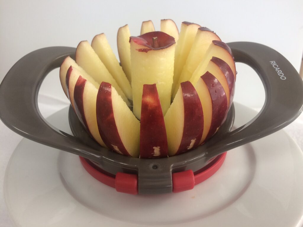 Logo sur tranches de pomme